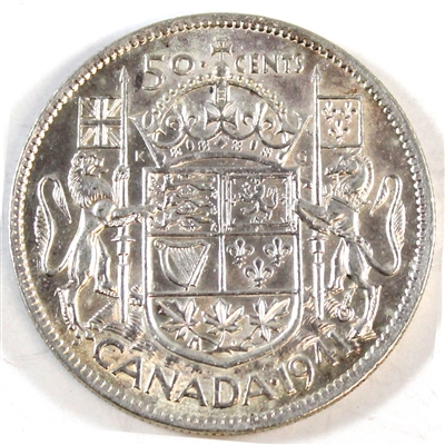 1941 Canada 50-cents Extra Fine (EF-40)