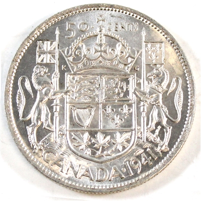 1941 Canada 50-cents UNC+ (MS-62) $