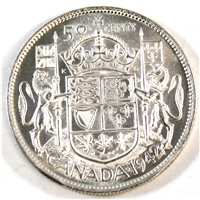 1942 Canada 50-cents Brilliant Uncirculated (MS-63) $