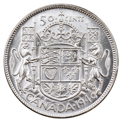 1946 Canada 50-cents UNC+ (MS-62) $