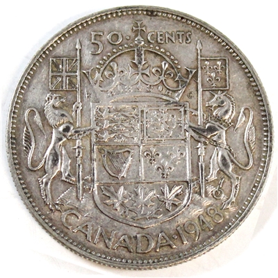 1948 Canada 50-cents VF-EF (VF-30) $