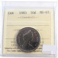 1983 Canada 50-cents ICCS Certified MS-65