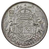 1950 Canada 50-cents EF-AU (EF-45)