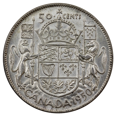 1950 Canada 50-cents EF-AU (EF-45)