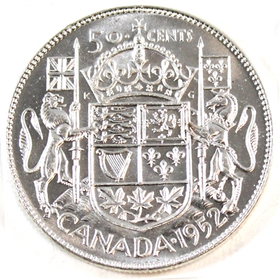 1952 Canada 50-cents Choice Brilliant Uncirculated (MS-64)