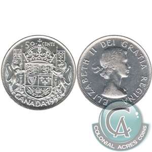 1954 Canada 50-cents AU-UNC (AU-55)