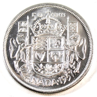 1957 Canada 50-cents Choice Brilliant Uncirculated (MS-64)