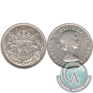 1958 Dot Canada 50-cents Extra Fine (EF-40)