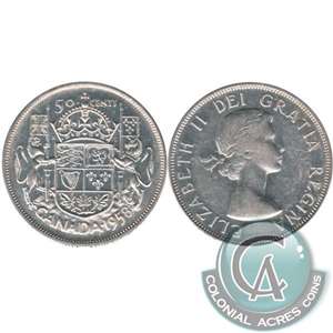 1958 Dot Canada 50-cents Very Fine (VF-20)