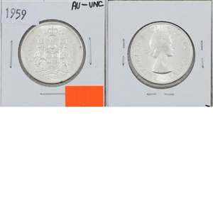 1959 Canada 50-cents AU-UNC (AU-55)