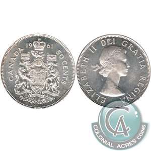 1961 Canada 50-cents AU-UNC (AU-55)