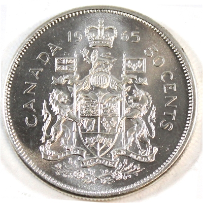1965 Canada 50-cents AU-UNC (AU-55)
