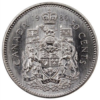 1986 Canada 50-cents Brilliant Uncirculated (MS-63)