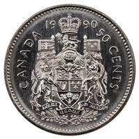 1990 Canada 50-cents Brilliant Uncirculated (MS-63)