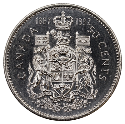 1992 Canada 50-cents Brilliant Uncirculated (MS-63)