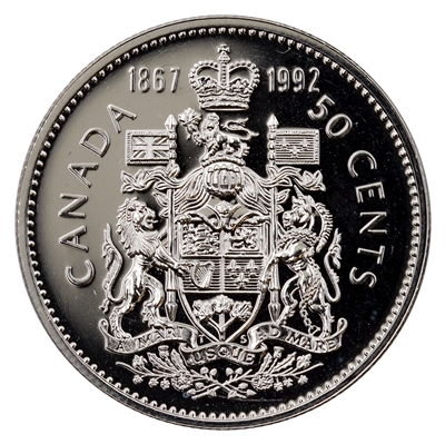 1992 Canada 50-cents Proof Like