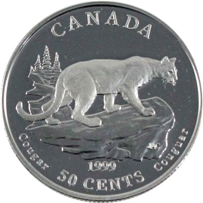 1999 Canada Cougar 50-cents Silver Proof_