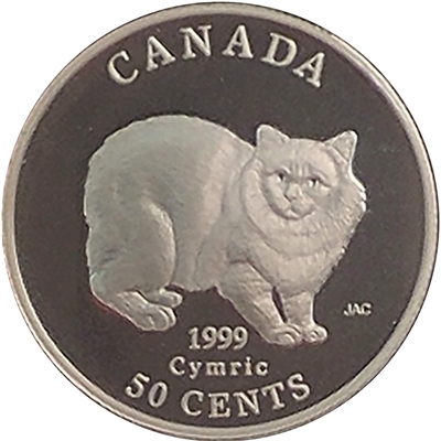 1999 Canada Cymric 50-cents Silver Proof_