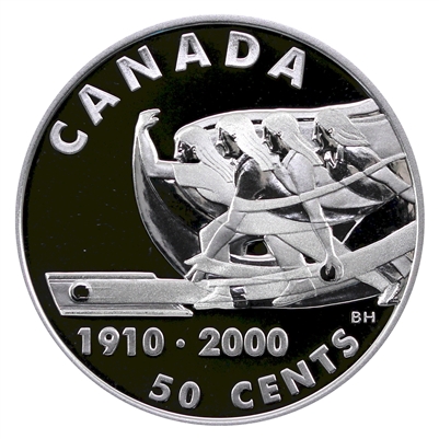 2000 Canada Bowling 50-cents Silver Proof_