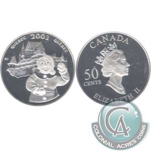 2001 Canada Quebec Carnival 50-cents Silver Proof_