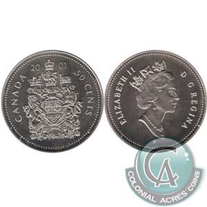 2001P Canada 50-cents Specimen