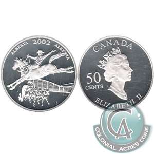 2002 Canada Alberta 50-cents Silver Proof_