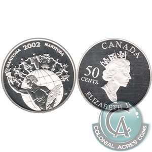 2002 Canada Manitoba 50-cents Silver Proof_