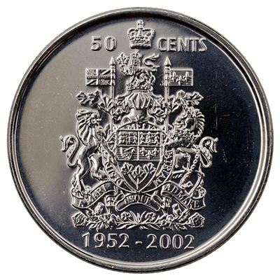 2002P Canada Jubilee 50-cents Brilliant Uncirculated (MS-63)