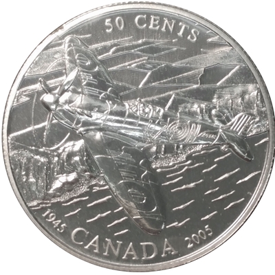 2005 Canada Battle of Britain 50-cents Specimen_