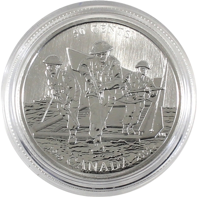 2005 Canada Raid on Dieppe 50-cents Specimen_