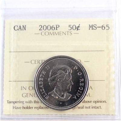 2006P Canada 50-cents ICCS Certified MS-65