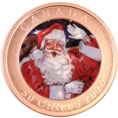 2010 Canada Santa & Red-Nosed Reindeer 50-cents Specimen