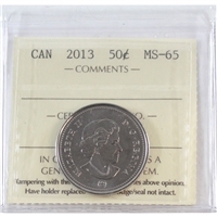 2013 Canada 50-cents ICCS Certified MS-65