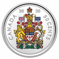 2020 Coloured Canada 50-cents Silver Proof (No Tax)