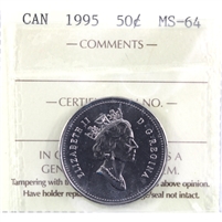 1995 Canada 50-cents ICCS Certified MS-64
