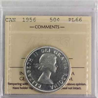 1956 Canada 50-cents ICCS Certified PL-66