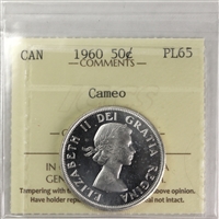 1960 Canada 50-cents ICCS Certified PL-65 Cameo