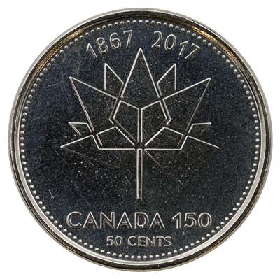 2017 150th Canada 50-cents Brilliant Uncirculated (MS-63)