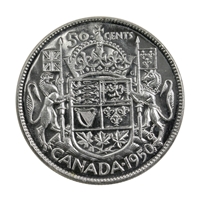1950 Design Canada 50-cents Choice Brilliant Uncirculated (MS-64)