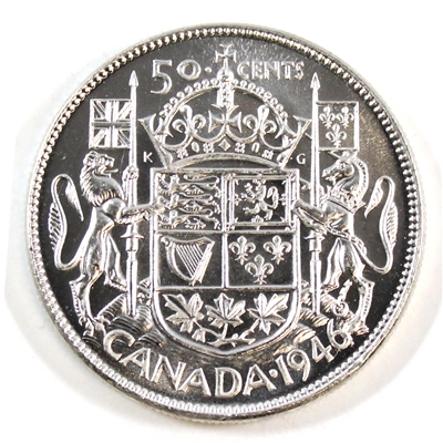 1946 Canada 50-cents Brilliant Uncirculated (MS-63) $