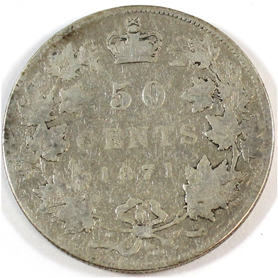 1871 Canada 50-cents G-VG (G-6) $