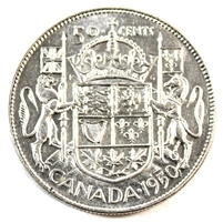 1950 Half Design Canada 50-cents VF-EF (VF-30)