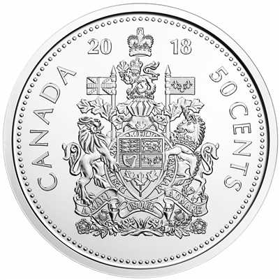 2018 Canada 50-cents Brilliant Uncirculated (MS-63)