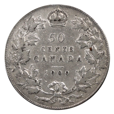 1909 Canada 50-cents Very Fine (VF-20) $