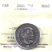 2020 Canada 50-cents ICCS Certified MS-65