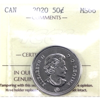 2020 Canada 50-cents ICCS Certified MS-66