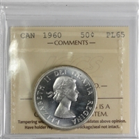 1960 Canada 50-cents ICCS Certified PL-65