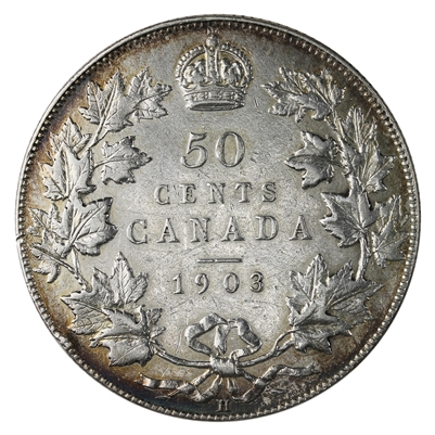 1903H Canada 50-cents Extra Fine (EF-40) $