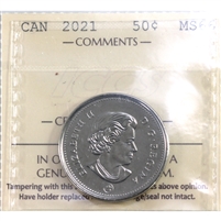 2021 Canada 50-cents ICCS Certified MS-66