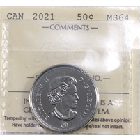 2021 Canada 50-cents ICCS Certified MS-64
